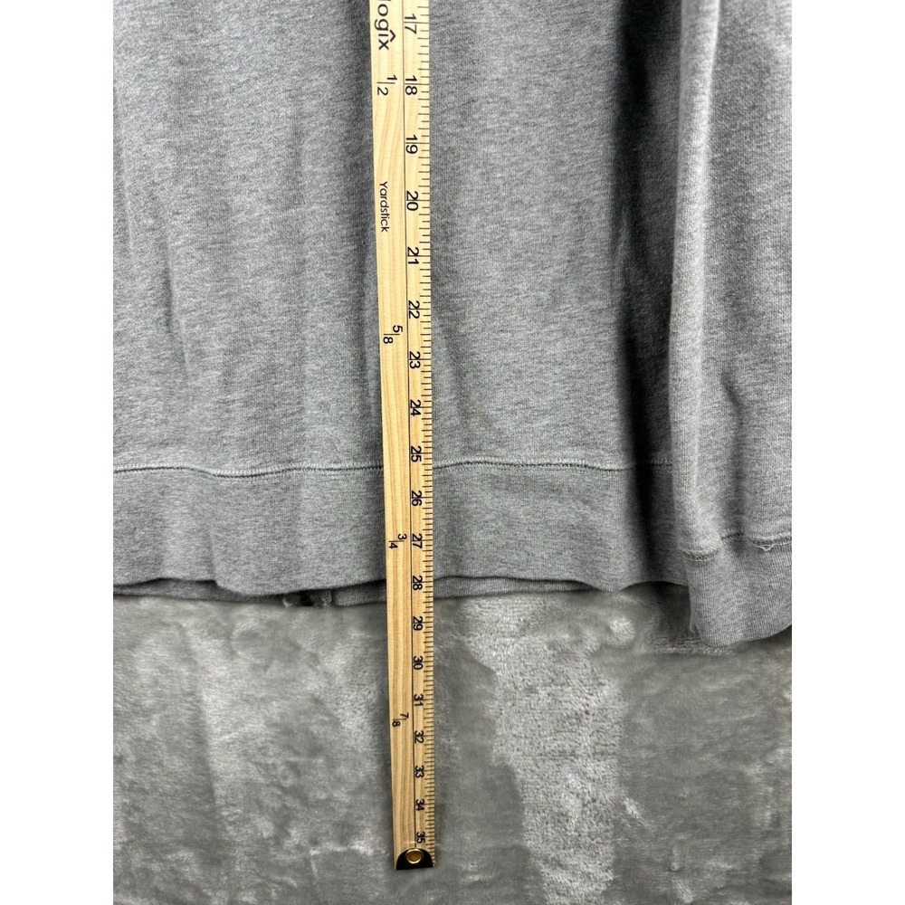 Vintage Old Navy Fleece Zip Up Hoodie‎ Embroidered Logo Mens XL Y2K Skater - Picture 10 of 11